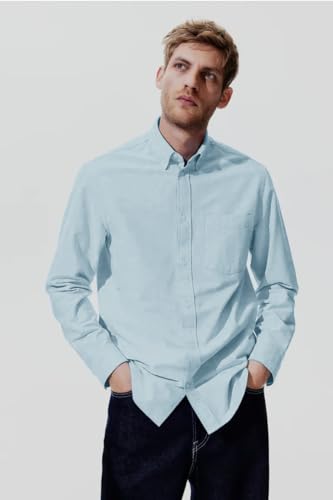 Image of BE ACTIVE Men's Oxford Cotton Lycra Casual Shirt || Men Stylish Shirt || Full Sleeves || Simple Shirt for Men || Timeless Style & Comfort