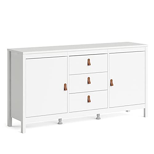 Tvilum, White Madrid 2 Door Sideboard With 3 Drawers #TOP2
