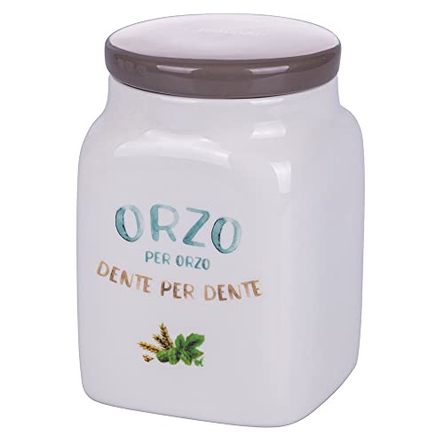 Barattolo orzo 750 ml in new bone china Le Travisate