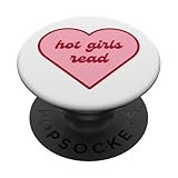 Hot Girls Read Book Cute Pink Heart Bookworm