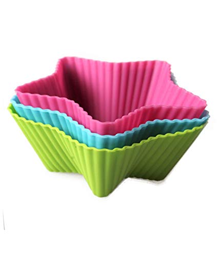 Royals Silicone Muffin Cupcakes Moulds, 6pc Set (Star) | Cake Mould | Muffin Mold| Cupcake Mould | Vati Cake | Silicone Mould | (B08R6YK3F9) Amazon Price History, Amazon Price Tracker