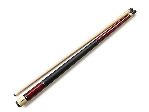 Champion ST Billiards Maple Wine Pool Cue Stick 20 oz, Black Pool Case, Billiards Glove (Black case, 18-21oz Cue)