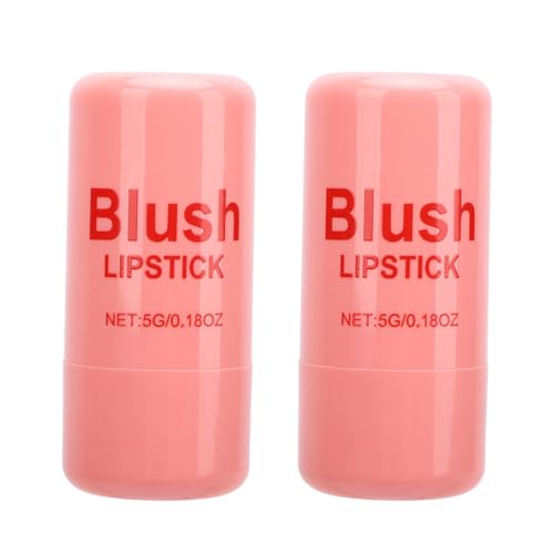 Maquillaje Multifuncional Hidratante en Barra de Rubor en Crema, Colores Vibrantes Duraderos, Fácil Aplicación con Diseño Giratorio, Ideal para Viajes o Uso Diario