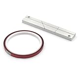 Snorvixre Blocco di giunzione in alluminio, giuntatrice a nastro anodizzata dura con canale di allineamento per bobina e apparecchi acustici. Strumento di giunzione a nastro aperto