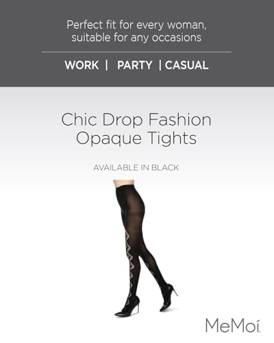 Image of MeMoi Chic Drop Fashion Opaque Tights