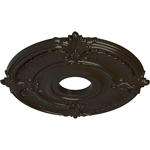 Image of Ekena Millwork CM18ATSHFDecorative Ceiling Medallions Modeled After Original Historical Patterns & Designs, Stone Hearth