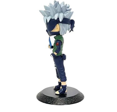 Image of Kakashi Hatake Action Figure with Keychain Naruto Anime Collectible PVC Model | Action Figure Collectibles for Home Decor, Office Desk & Gifting (Kakashi Hatake + Keychain)