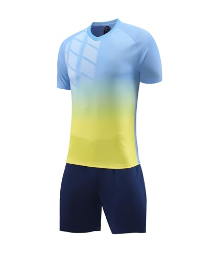 Image of M2C Kids Soccer Jersey Set Athletic Team Uniform Shirt and Shorts