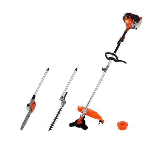 GT Garden Multifonction Thermique 4 en 1 : tronçonneuse - débroussailleuse - Taille-Haies