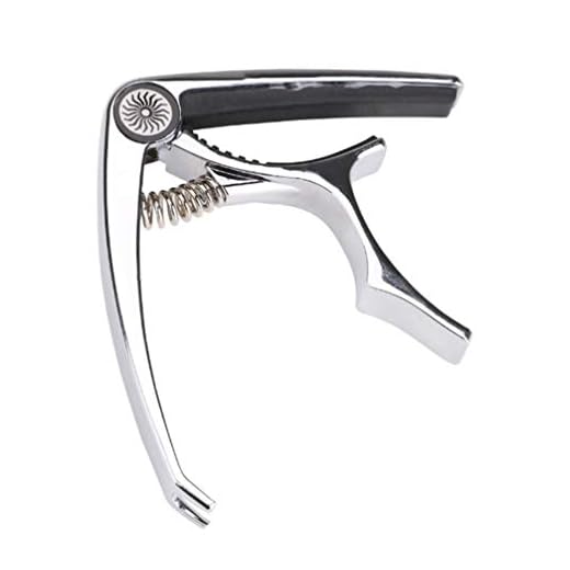 Metall silver snabbväxling klämma nyckel gitarr capo med häftklammer för tonjustering för gitarr ukulele mandolin nya fyra färger (färg: Silver)