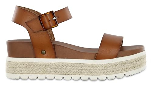 MIA Shoes Kiera Womens Platform Sandals, Espadrille Raffia Sole2