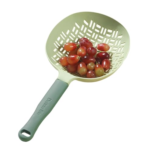Cuillère à écumoire en Silicone - Passoire à pâtes passoire à cuillère - Passoire de Cuisson Multifonction en Silicone Portable pour la Cuisson des boulettes de Spaghetti à Frire aodom