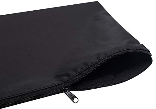 Zipper Bag - Set Of 3 - Carry All Pouch To Organize Travel Toiletries Pens Cosmetics (9.5 x 6.5, Black)4