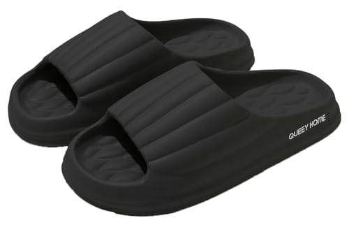 Caistre Summer Breathable Bath Slippers for Women Open Toe EVA Anti-slip House Sandals 2025 Soft Home Shoes