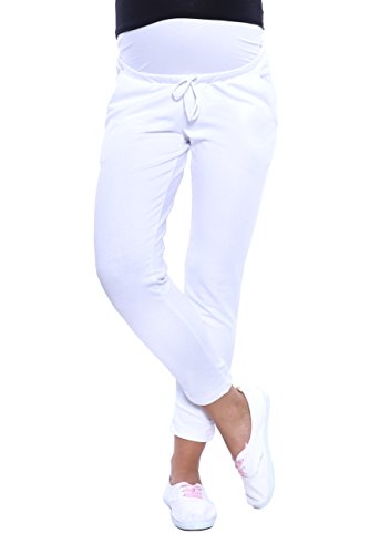Pantalon de grossesse 7/8 avec panneau ventre pour le bureau