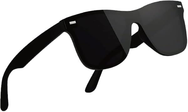 PROGUE EYEWEARSquare Black Sunglasses For Men Women 100% UV Protection glass for men Outward Adventure Driving Glasses