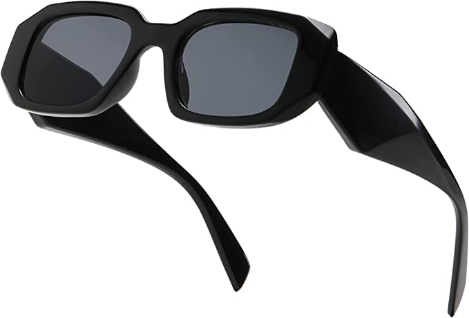 Rectangle Sunglasses for Women Men Retro Fashion Sun glasses UV400 Protection Thick Square Frame Eyewear-image-29