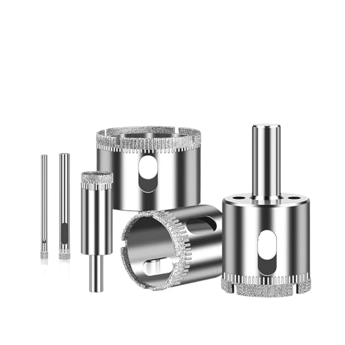 Juego de Brocas Diamante 4 Piezas para Vidrio y Mármol miniatura 1