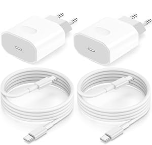 USB C Ladegerät Ladekabel für iPhone 17 16 16e 15/17 16 15 Pro/17 16 15 Pro Max/Plus,2Pack 25W USB C Power Adapter Schnellladekabel für iPad Pro/Air/10.Generation,Schne... Stecker mit 2M Kabel