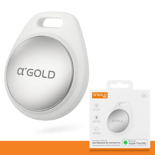 AirTag Agold, Localizador Inteligente, Bluetooth, Alarme Sonoro, Localizador Smart Tag, Compatível com Buscar Iphone, Tag Inteligente, Bateria 230maH, Para Chaves, Carteira, Mochila e Pets