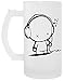 Music Man Przezroczysty Piwo Kubek Transparent Beer Mug