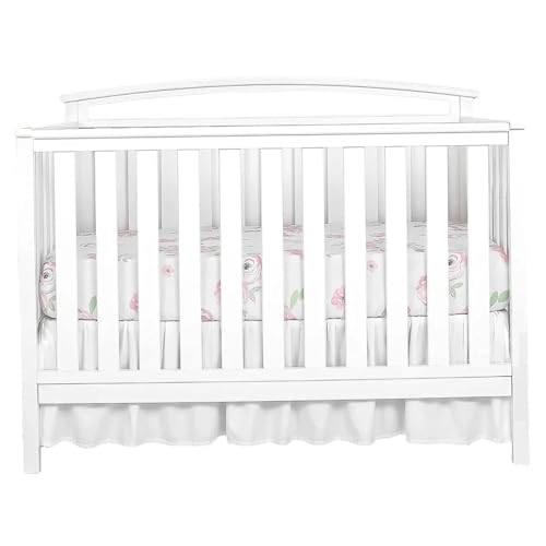 Opiniones y reviews de Faldones para cunas los mejores 5. 49 Falda de Cuna para bebés niños y niñas Estilo Bohemio Color Blanco Elegante Vintage para decoración de guardería.