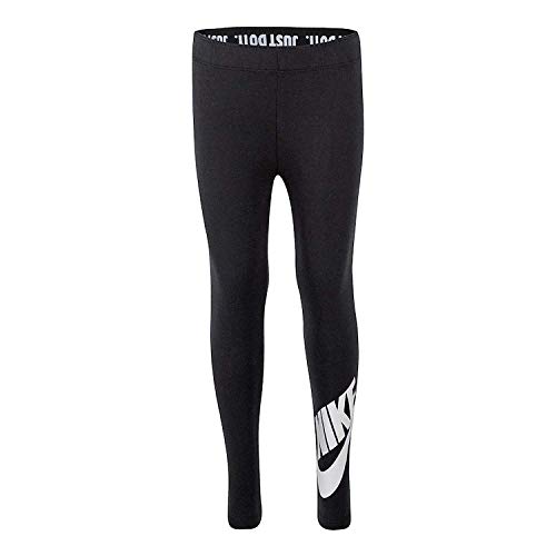 Nike Girls' Just Do It Black Leggings (Small)