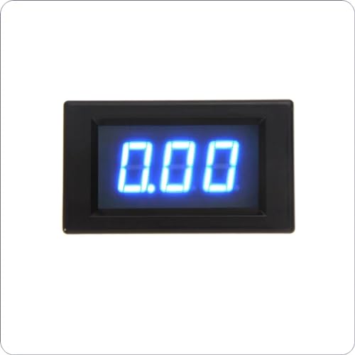 Ampèremètre CA digital YB4835 100A boîtier noir et affichage LED bleu