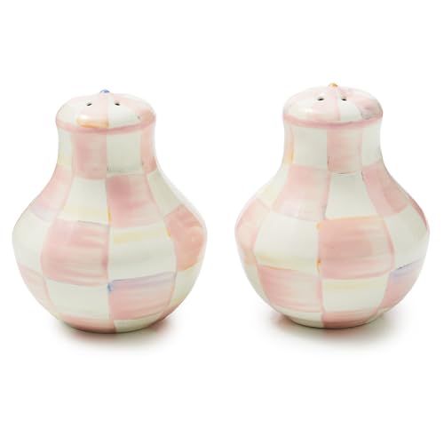 MACKENZIE-CHILDS Rosy Check Salt & Pepper Shakers