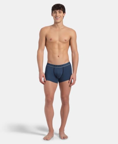 Image of Jockey 8015 Men Super Combed Cotton Solid Trunk (Pack of 2)
