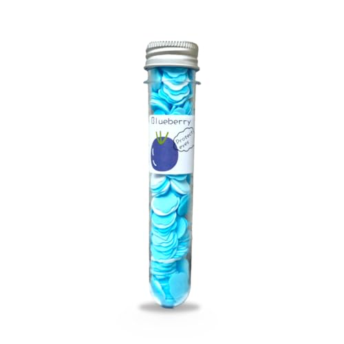 Image of ZEPZY Upgraded Paper Soap | Disposable Mini Soap Paper Scented | Flower Design Tube Shape Bottle Paper Soap For Travel | Portable Flower Tube Petals | Paper Soap For Travelling (Pack of 1, Blueberry)