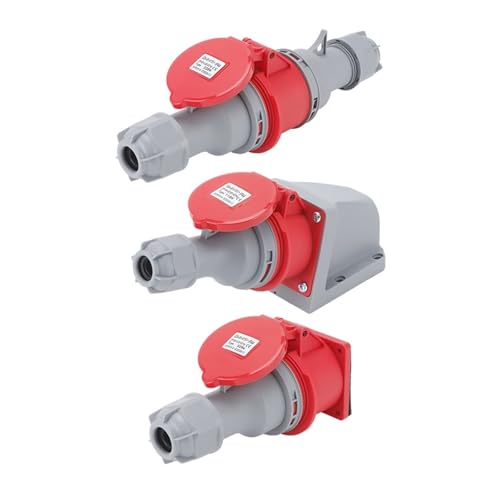 IP44 �h���Y�Ɨp�R�l�N�^ �\�P�b�g�R�l�N�^ 16A/32A 3 �R�A 4 �R�A 5 �R�A�q��h���J�v��(Three-core32asurface-mountedsocket)