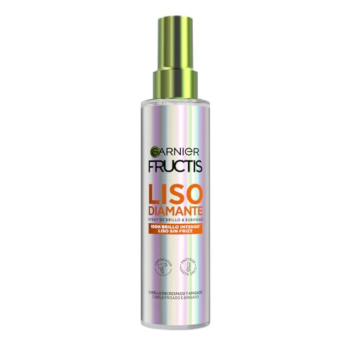 Garnier Fructis Glattes Diamantspray für Glanz und Weichheit, 100H intensiver Glanz*, glatt ohne Frizz, mit pflanzlichem Keratin und Arganöl, 150 ml (*Test Instrumental)