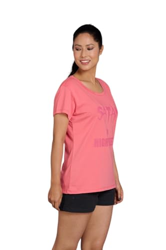 Image of Go Devil Women's Casual Printed Round Neck Oversized Stylish T Shirt