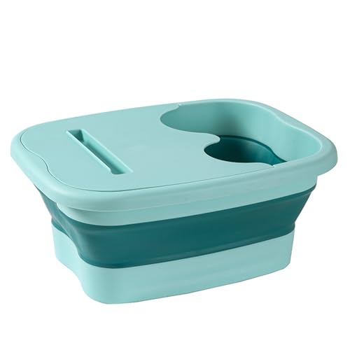 Spa de pies portátil plegable para pedicura verde miniatura 1