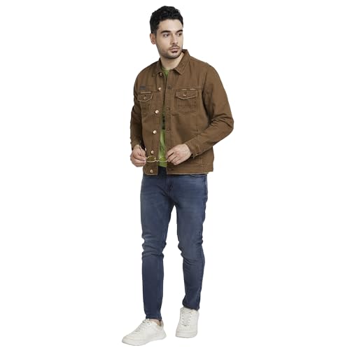 Image of Spykar Men's Cotton Standard Length Jackets
