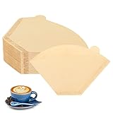 Hogurity Coffee Filters 2, Set of 200 Disposable #2 Cone Coffee Filter Unbleached Natural Coffee Filters 2 Cone Paper for Pour Over Coffer Makers/Coffee Dripper Cones(2-6 Cups)