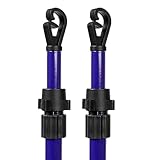 SASONS® 2 X HEAVY DUTY TELESCOPIC CLOTHESLINE SUPPORT POLE WASHING LINE ADJUSTABLE PROP HOME GARDEN CLOTHING LINE LAUNDRY SUPPORT EXTENDABLE 2.5m/8.20Ft