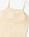 BOOPH Girls Camisole Undershirts Kids Tank Tops Training Bra Cotton Basic Cami for Teen Girl 11-12Y Nude