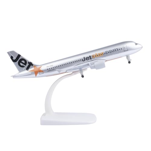 Bswath Model Aircraft 1:300 Scale Model Airplane Jetstar A320 Model Plane Metal Alloy Die-cast Airplanes for Gift and Collection