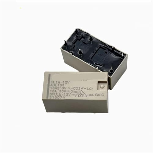 Evite fallos de conexión con el relé DE1a-12V ADE103 de 12V y 10A con 6 pines pack de 5