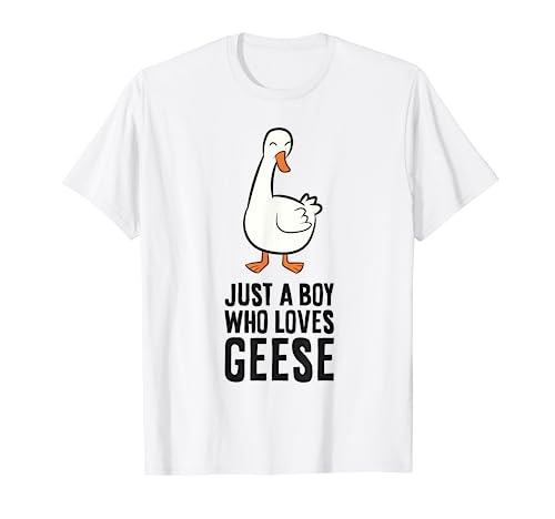 Goose Birds Love Just a Boy Who Loves Geese T-Shirt