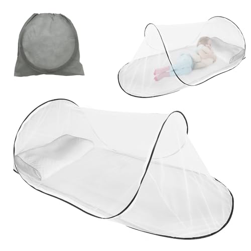 KQWVZ Foldable Mosquito Net Pop Up Mosquito Nets 200x80x56cm Travel Mosquito Net Portable Single Person Large Space Encryption Mesh Mosquito Net for Outdoor Travel Home Dorm Easy Setup