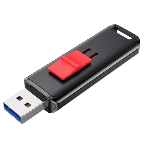 JOIOT Memoria USB de 256 GB, velocidad de lectura de hasta 450 MB/s, unidad flash USB 3.2 con diseño retráctil para almacenamiento de datos, unidad USB rápida para laptop, PC