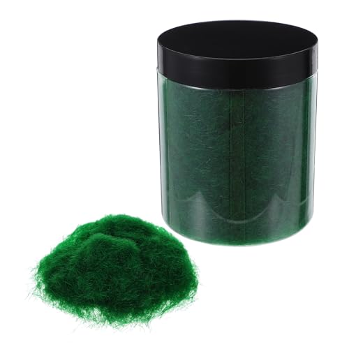 NIYANGLE Polvo de Césped Artificial DIY Color Verde Fluorescente 125 G, Musgo Artificial para Terrarios, Decoración de Musgo Falso para Manualidades, Paisajismo y Mesa de Arena