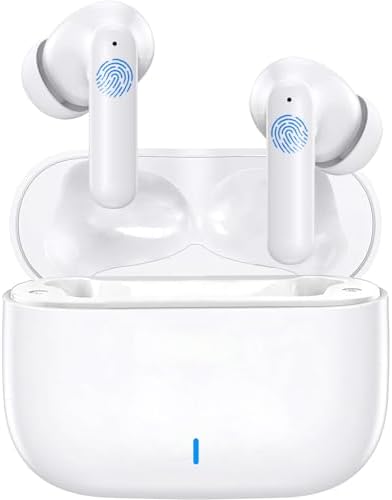 Wireless Headphones, In Ear Bluetooth 5.4 Headphones with Noise C...