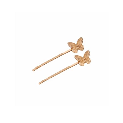 Ynxee YX22020220312HD-1 Pack Of 4 Vintage Gold Butterfly Hairpins Bobby Pin Metal Barrettes Hair Accessories thumb #2