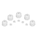 StonyLab Plastic Screw Caps Replacement Caps for Thermometer Inlet Adapter 14/20, 19/22 and 24/40, 5-Pack