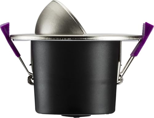 Knightsbridge SpektroLED Evo Tilt - Fire Rated IP65 Downlight with 2 x Wattage and 4 x CCT - Brushed Chrome - Image 2