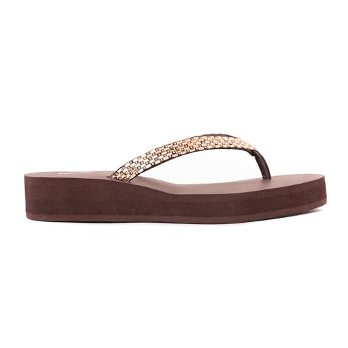 Image of Khadim's Waves Platform Heel Slippers for Women